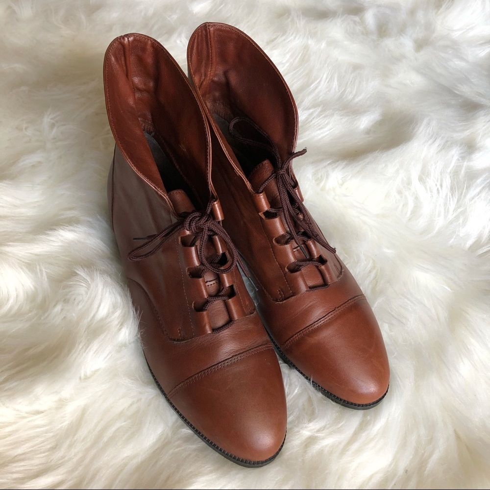 Prima Royale Brown Faux Leather Ankle Boot